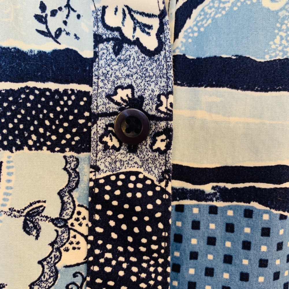 Chico's Whimsy Patchwork Button Up Shirt Size 3 =… - image 6